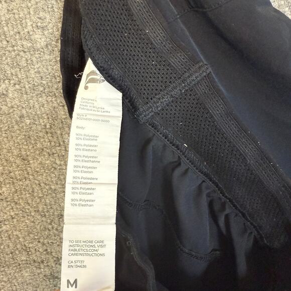 Fabletics Shorts Mens Medium Black Athletic Shorts Stretch Waist Casual - Picture 8 of 8